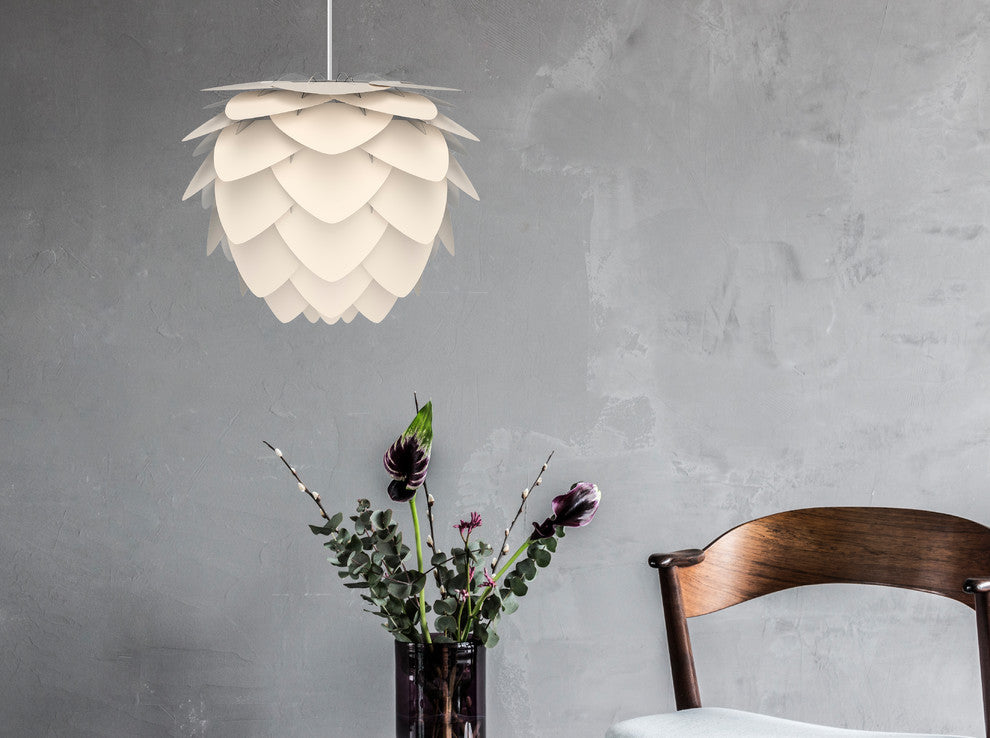 Aluvia Hardwired Pendant, Anthracite/Black, Mini