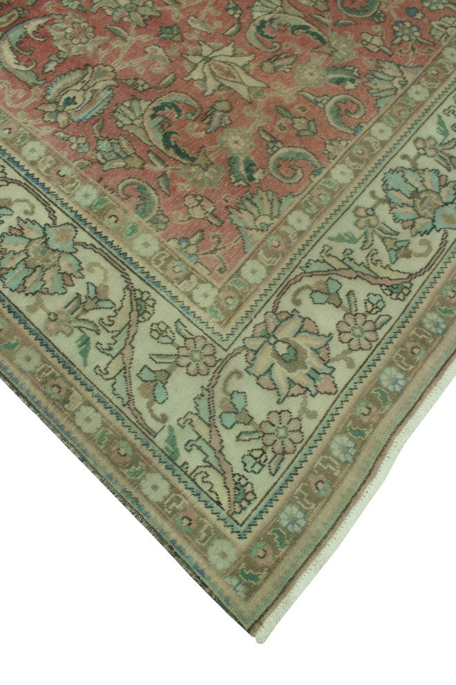 Fine Vintage Distressed Shafi Rose Rug