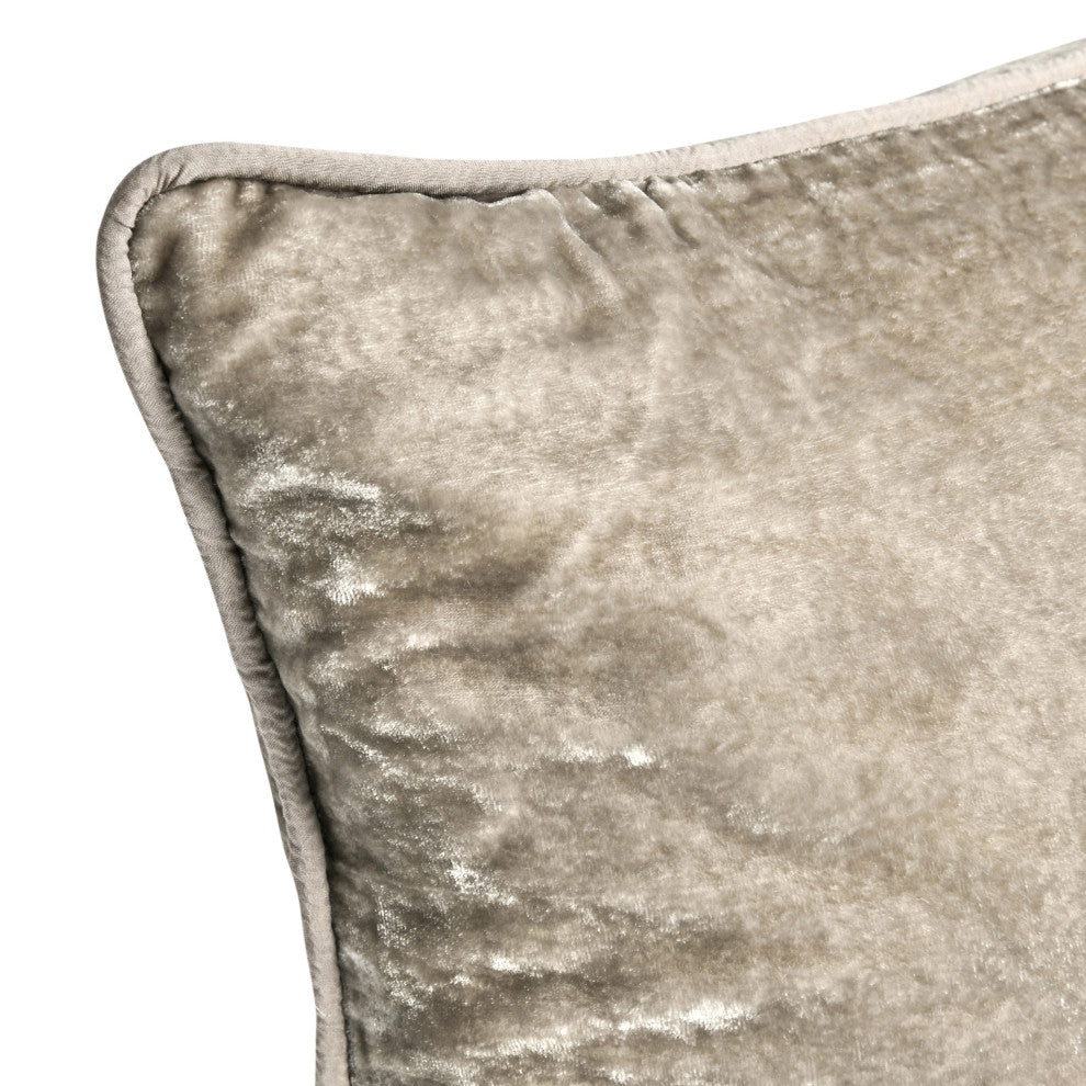 Lexington Viscose Silk Blend Throw Pillow by Kosas Home, Natural, 14x26