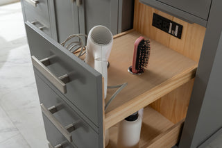 Valentino 54" Single Vanity, Gray