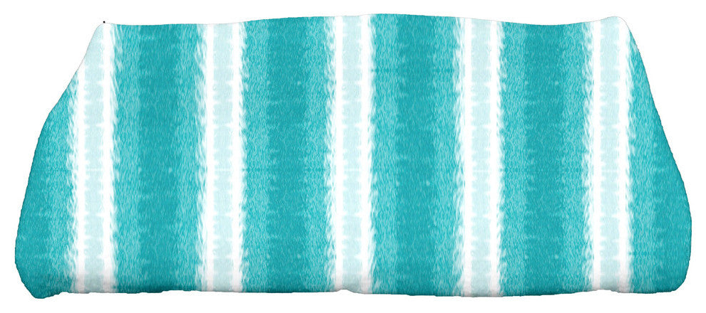 Sea Lines, Stripe Print Bath Towel, Teal