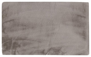 LUXE FAUX RABBIT FUR RECTANGULAR RUG 3' X 5' 25mm PILE, 900 gsm - GREY