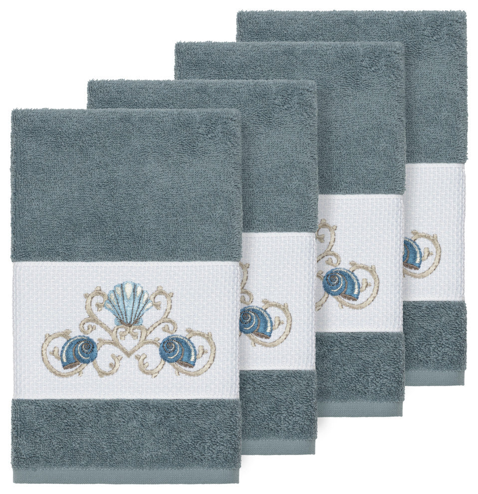 Bella 4 Piece Embellished Hand Towel Set