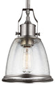 1-Light Mini- Pendant, Satin Nickel