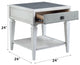 ACME Katia End Table in Rustic Gray & Weathered White Finish