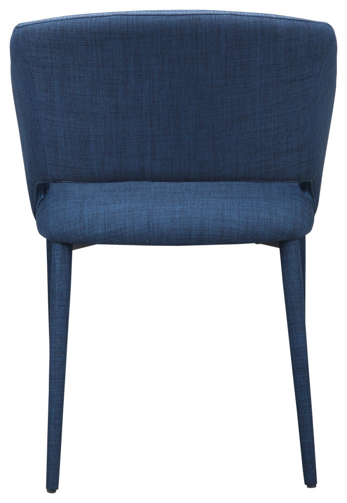 Retro William Dining Chair Navy Blue - Blue
