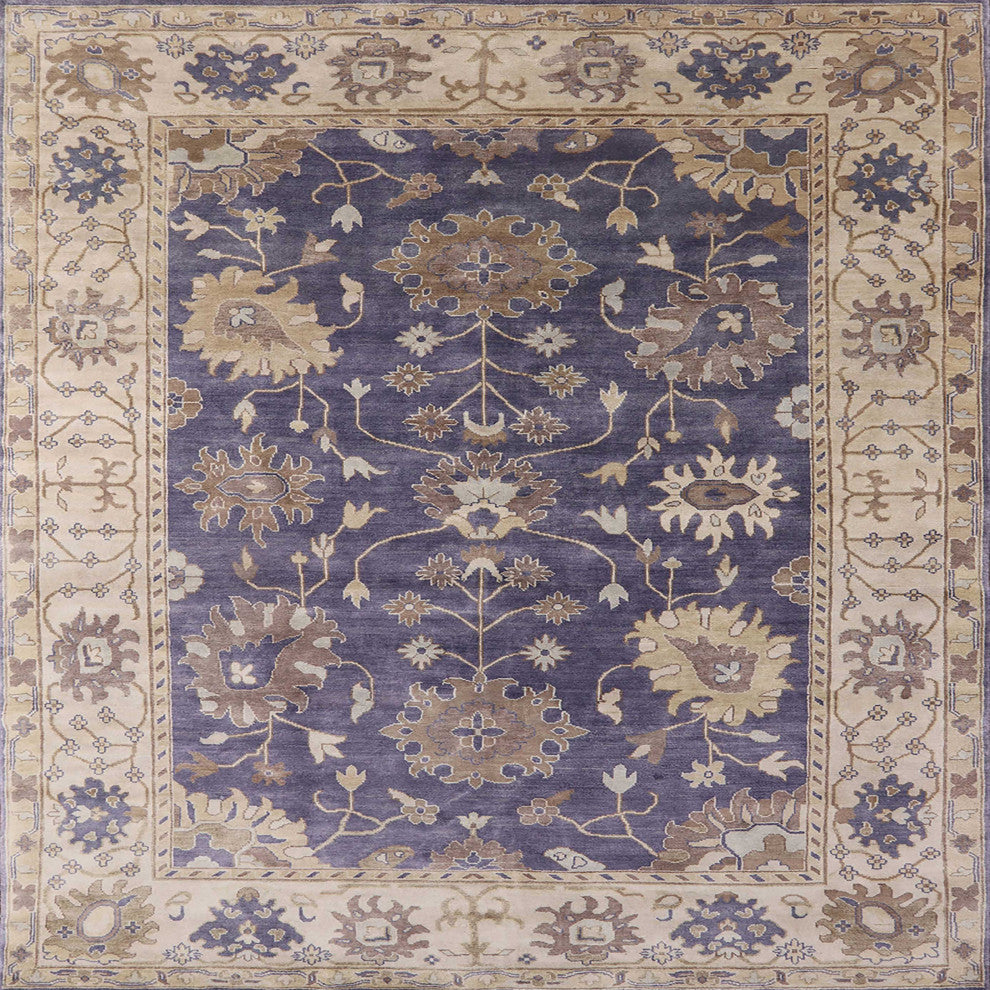 Ahgly Company Indoor Square Mid-Century Modern Area Rugs, 8' Square