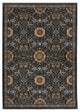 Augustus Persian Inspired Indoor Area Rug, Blue, 5'3"x7'6"