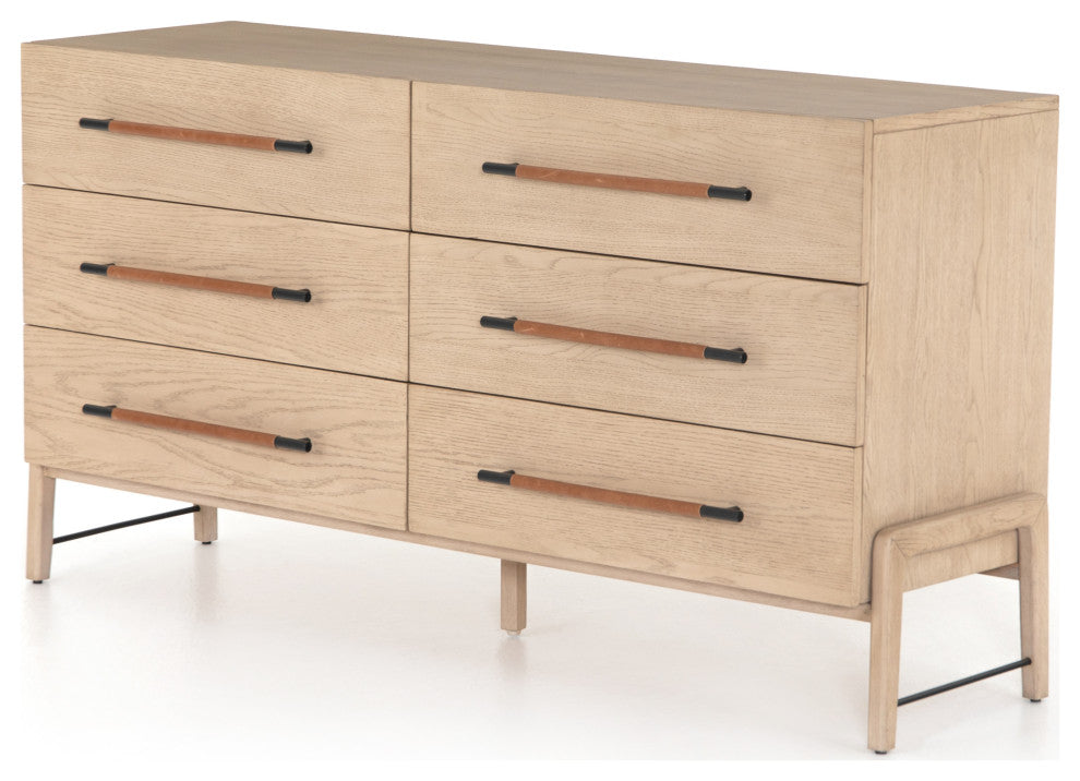 Rosedale 6 Drawer Dresser-Yucca Oak