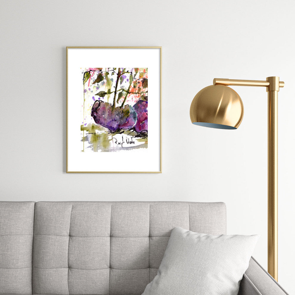 Ginette Fine Art Purple Potatoes Metal Framed Art Print
