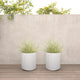 Veradek Demi Series Planter, White, 16", 2 Pack