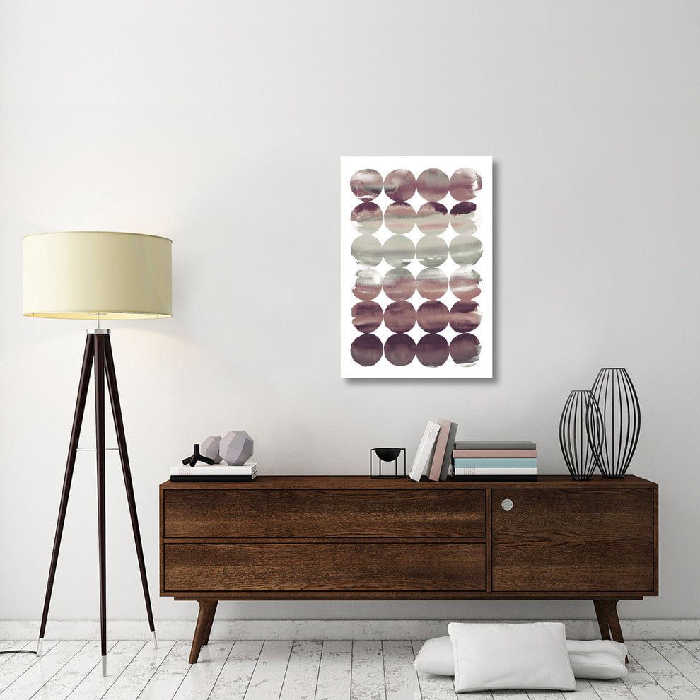 "Summer Dots Plum" Digital Paper Print by Elyse DeNeige, 26"x38"