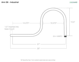 Calla Barn Light With Industrial Arm, 18"