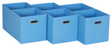 6 ct Open Fabric Cube Storage Bins