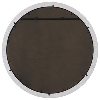 Uttermost Granada Whitewash Round Mirror