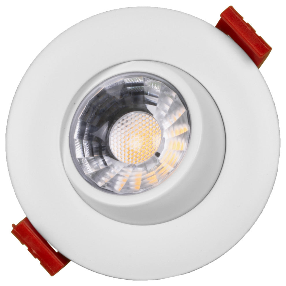 3" LED Gimbal Recessed Downlight, White, 4000k