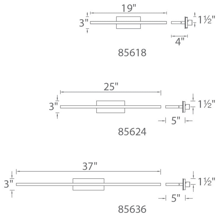 WAC Lighting Level 18"LED Bath Vanity & Wall Light in Brushed Aluminum