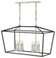 Hinkley Lighting 8-Light Stinson Linear Chandelier, Black