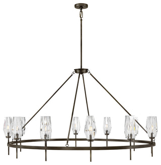 Hinkley Ana Extra Large Single Tier Chandelier, Black Oxide