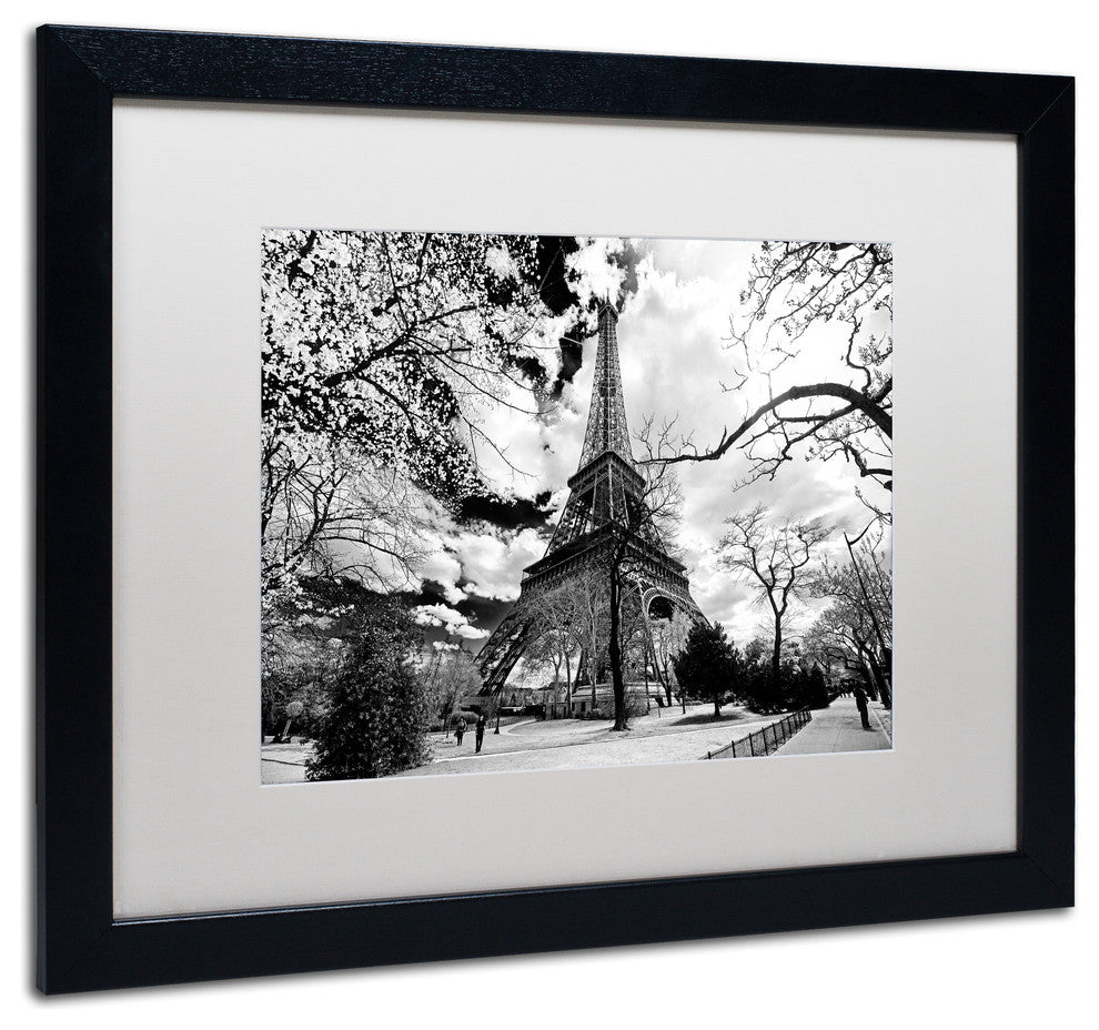 Philippe Hugonnard 'Eiffel Tower', Black Frame, White Mat, 20x16