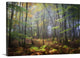 "Colored Rain in Deep Forest" Wrapped Canvas Art Print, 24"x16"x1.5"