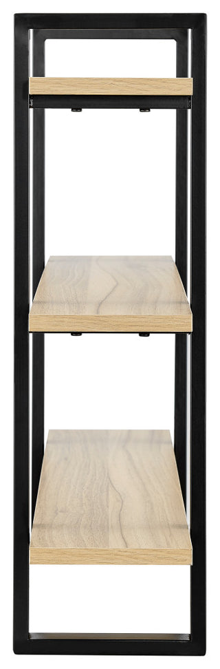 Danya B. Rio Three Tier Modular Floating Bracket Wall Shelf Chestnut