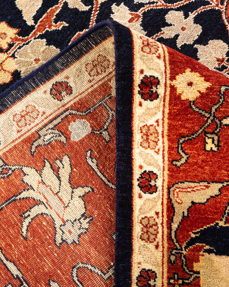 Mogul, One-of-a-Kind Hand-Knotted Area Rug Blue, 9'3"x12'5"