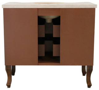 38.2" Single Sink Vanity, Wood, Walnut