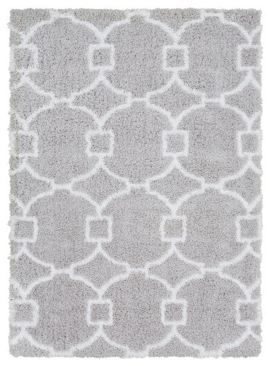 Surya Urban Shag USG-2307 7'10"x10'2" Rug, Light Gray/White