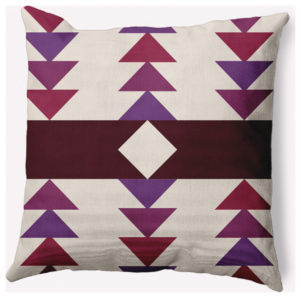 20" x 20" Sagebrush Indoor/Outdoor Polyester Throw Pillow, Amethyst