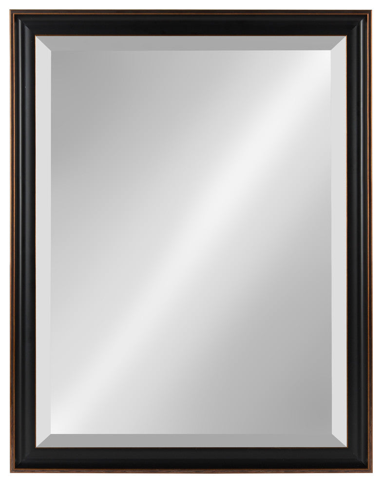 Havana 20.5x26.5 Framed Beveled Wall Mirror, Oil Rubbed Bronze