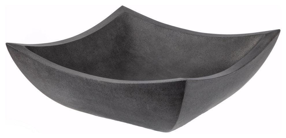 Eden Bath EB_S041LS-H Square Deep Zen Lava Stone Vessel Sink