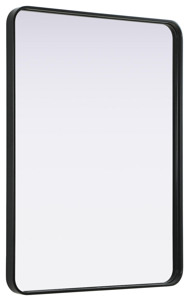 Elegant Lighting MR8A3040 Remy 30"W x 40"H Rectangular Flat - Black