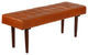 Bare Decor Edison Genuine 100% Leather Bench Ottoman, Brown