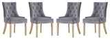 Pose Dining Chair Velvet Set of 4