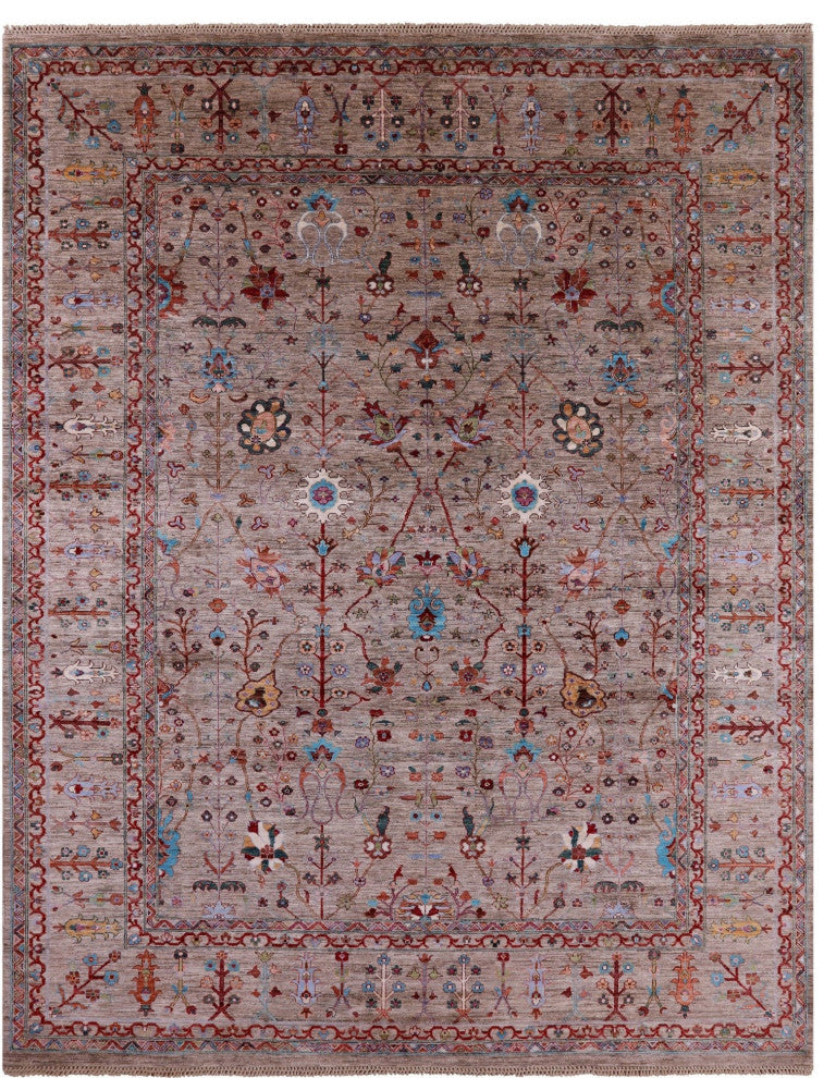 Persian Tabriz Hand Knotted Wool Rug 9' 4" X 12' 0" Q7426