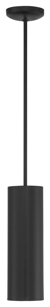 Pilson 15" Rod Pendant, Replaceable LED, Matte Black