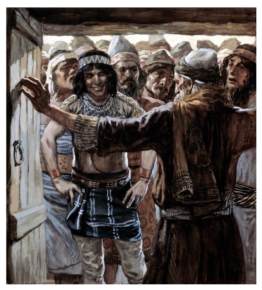 "Ephramites Wish To Know The Levite" Print by James Tissot, 29"x32"