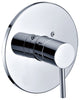 Ab1601, -Piece Polished Chrome Pressure Balanced Round Shower Mixer