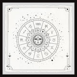 "Horoscope Circle" Framed Painting Print, 12x12