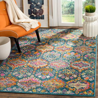 Safavieh Madison Mad144A Rug, Blue/Orange, 4'x6'