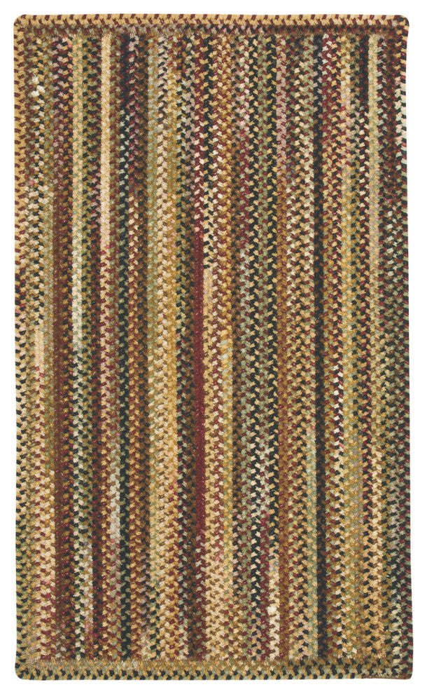 Capel Eaton Burgundy 0442_575 Braided Rugs - 27" X 48" Oval