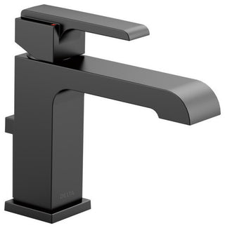 Delta Ara Single Handle Bathroom Faucet, Matte Black, 567LF-BLMPU