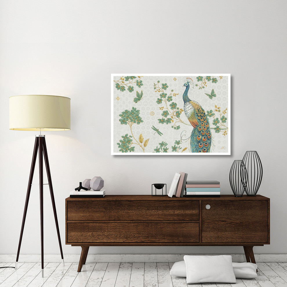 "Ornate Peacock IV" Digital Paper Print by Daphne Brissonnet, 50"x34"