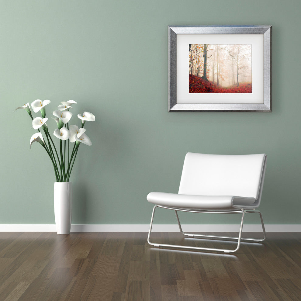 Leif Londal 'Waiting For The Deer' Matted Framed Art
