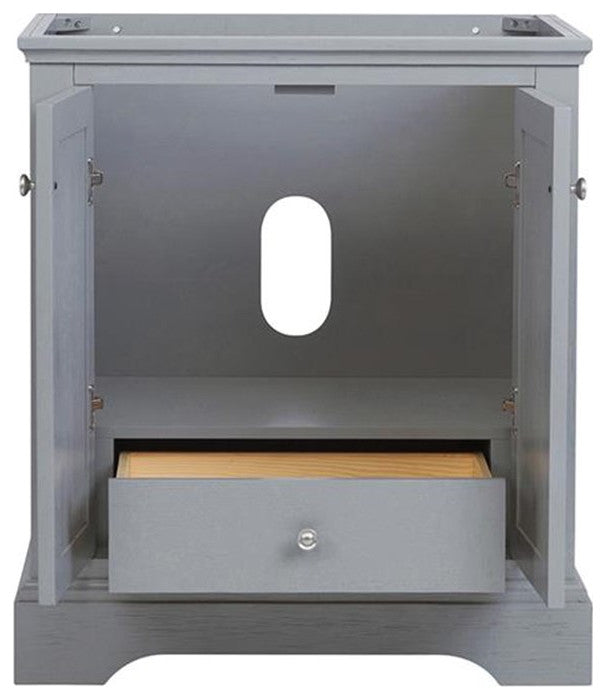 Fresca FCB2430GRV Windsor 30" Gray Textured Traditional Bathroom Cabinet