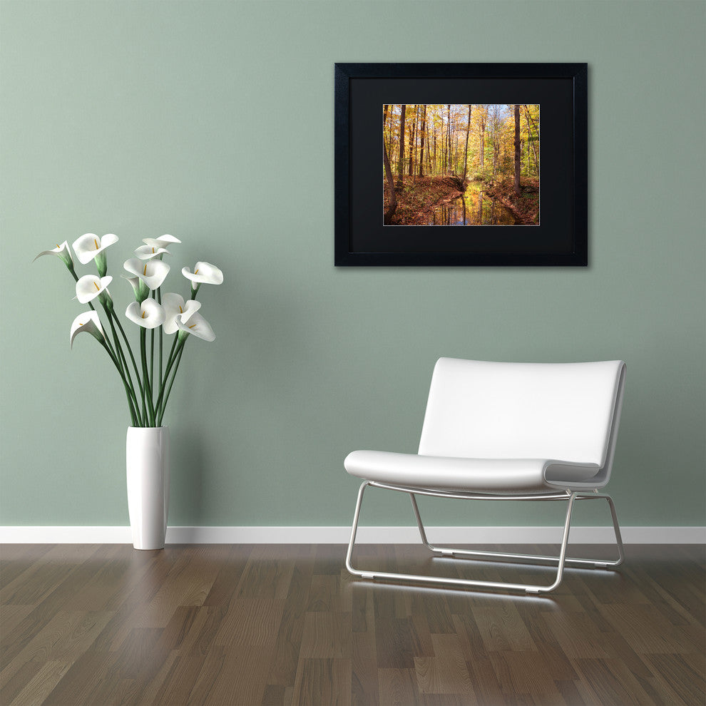 Jason Shaffer 'Morgan Street' Matted Framed Art, Black Frame, Black Mat, 14x11