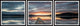 Chasing That Sunset Triptych, Set of 3, 12x12 Panels