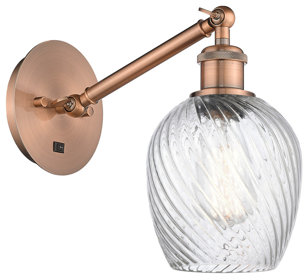 Innovations 317-1W-AC-G292 1-Light Sconce, Antique Copper