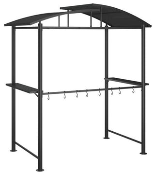 vidaXL BBQ Gazebo Anthracite Steel Large Seats Many BBQ Gazebo